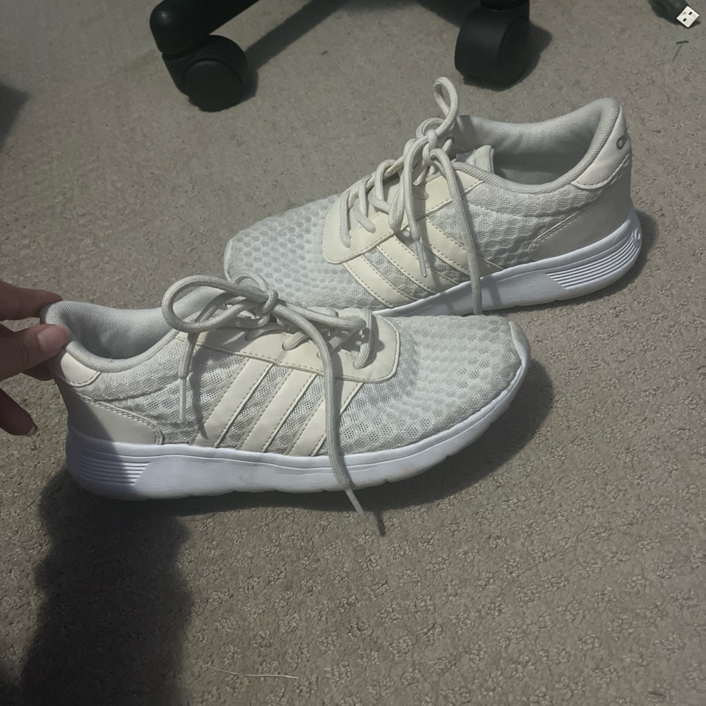 Adidas Cream Sneakers Lightweight Breathable Design